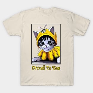 Funny Cat - Proud To Bee T-Shirt